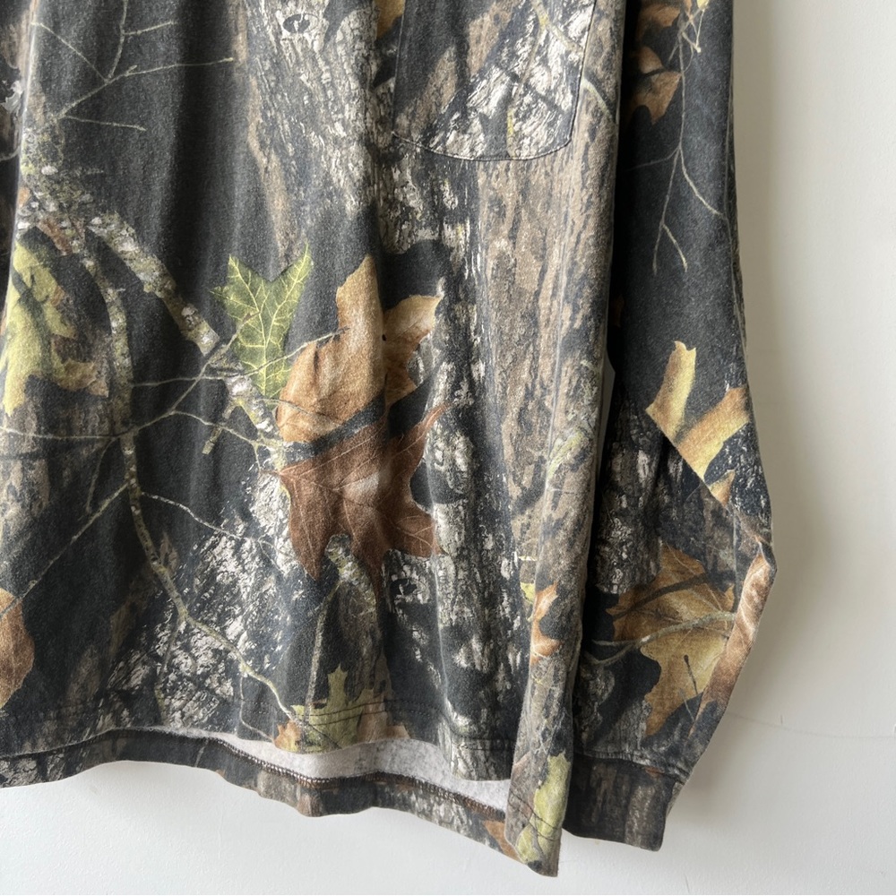 Mens Vintage Field Staff Green Pocket Camouflage All Over Print Sweatshirt 2XL - Picture 4 of 5